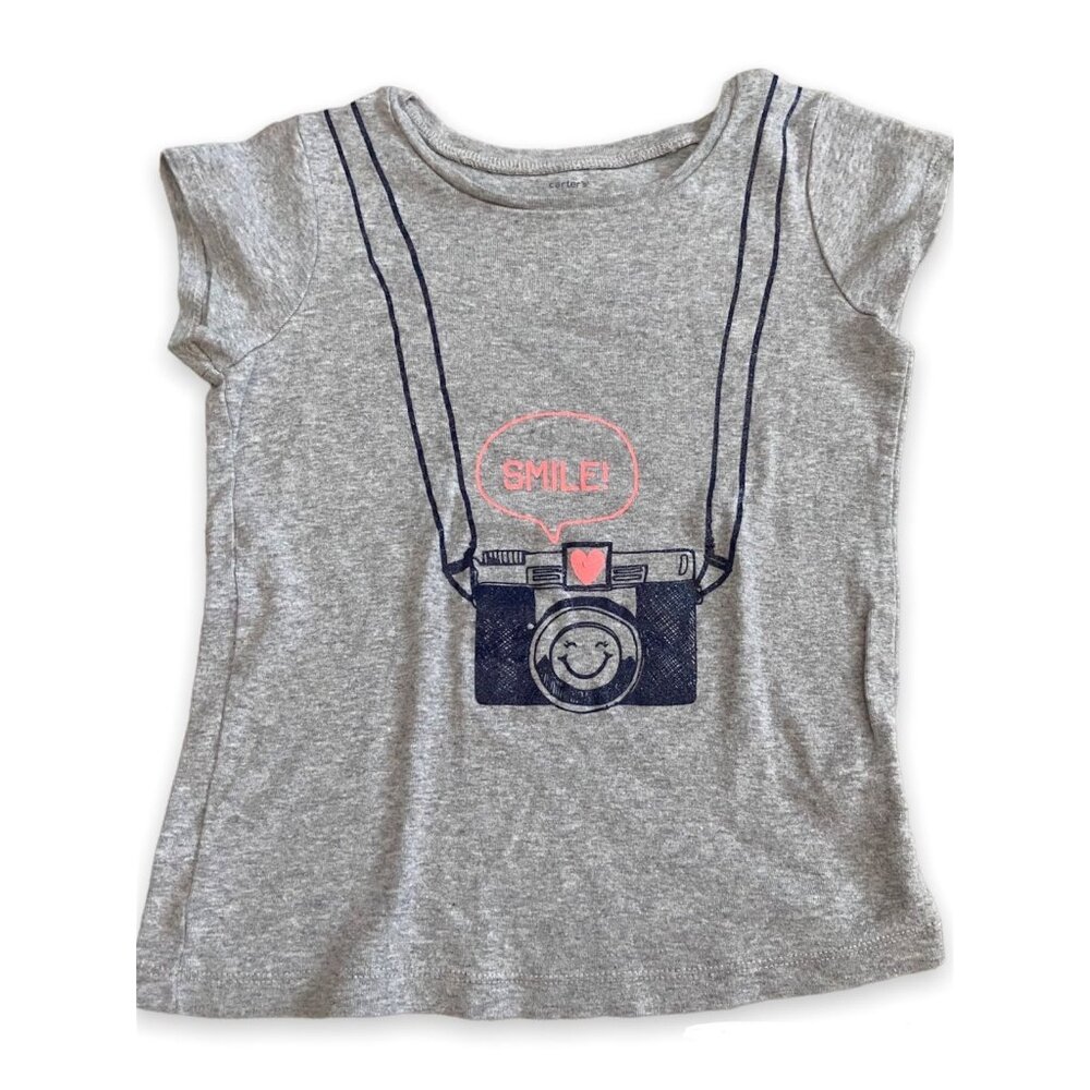 Girls Carters Smile Camera Shirt size 6x